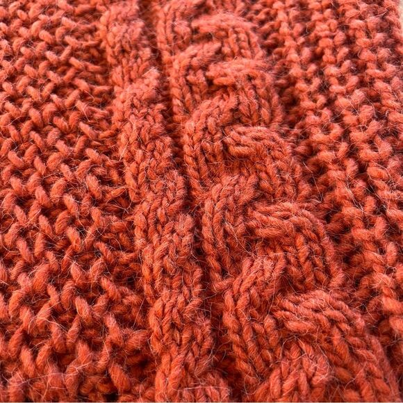 Universal Thread NEW Terracotta Chunky Mock Cable Knit Cozy Comfy Sweater SZ S - Picture 7 of 15